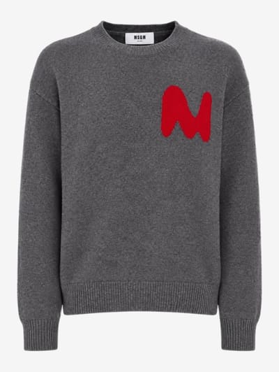 MSGM - Wool cashmere blend polo