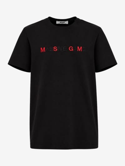 MSGM - Printed short sleeve t-shirt
