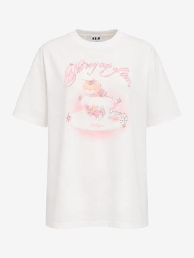 MSGM - Printed oversize t-shirt