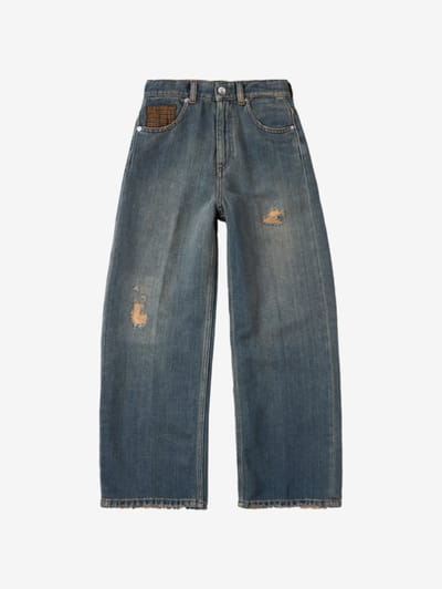 Nine In The Morning - Vintage-effect wide-leg jeans