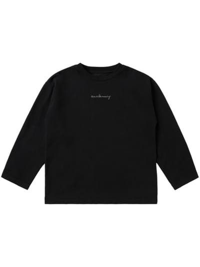 Nine In The Morning - Embroidered long-sleeve T-shirt
