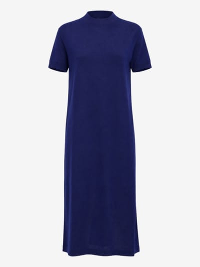 Jil Sander - Short sleeve wool midi dress