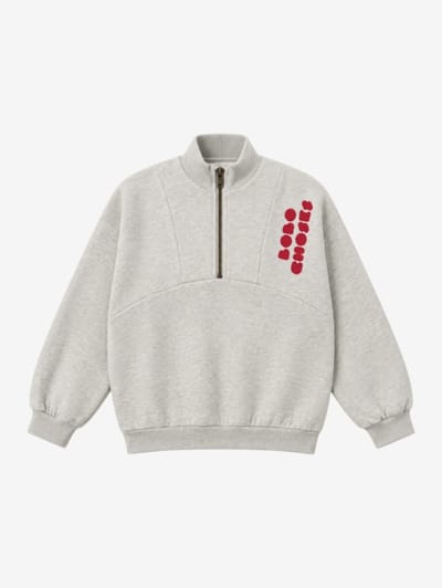 Bobo Choses - Bolder organic cotton half-zip sweatshirt