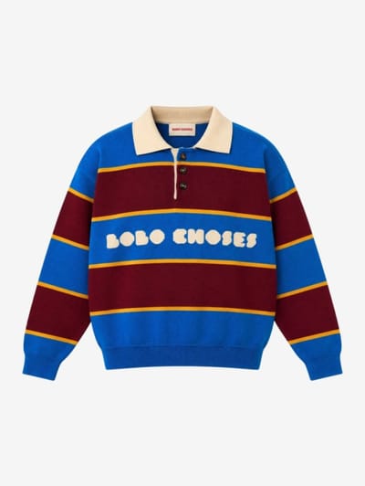 Bobo Choses - Bolder striped polo sweater