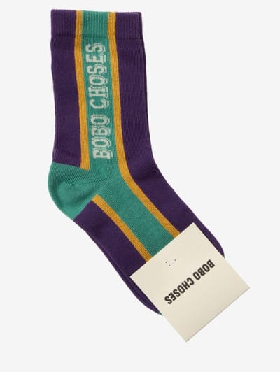 Bobo Choses - Extra-long organic cotton logo socks
