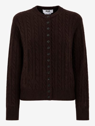 MSGM - Cable knit cardigan