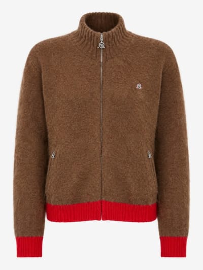 Bluemarble - Brushed alpaca blend zip cardigan