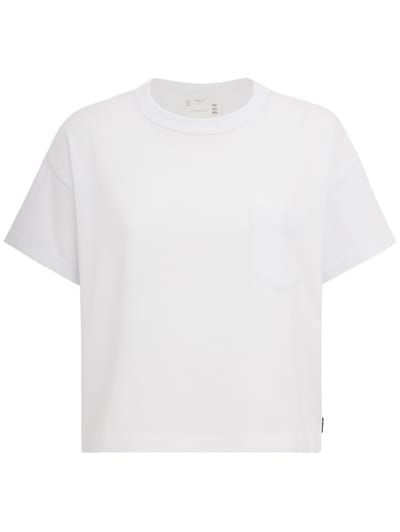 Sacai - Cotton jersey pocket T-shirt