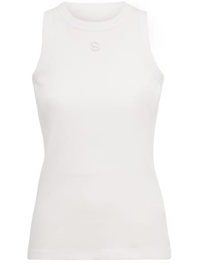 Sacai - Ribbed cotton jersey tank top