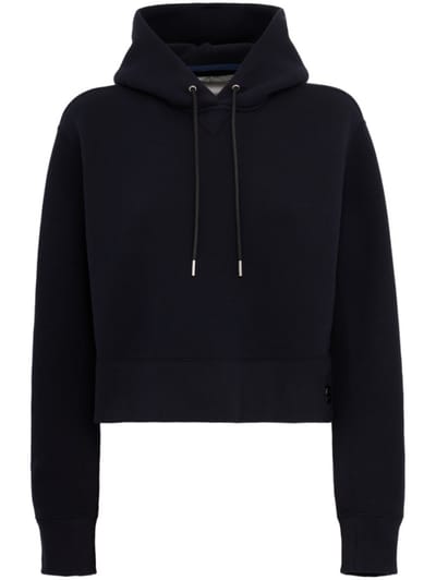 Sacai - Cropped hooded sweatshirt