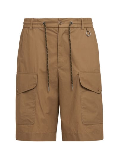 Moncler - Cotton poplin cargo shorts