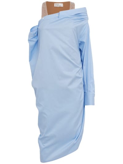 Giuseppe Di Morabito - Asymmetric cotton shirt dress