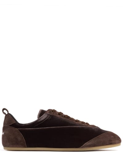 Jil Sander - Etage velvet low-top sneakers