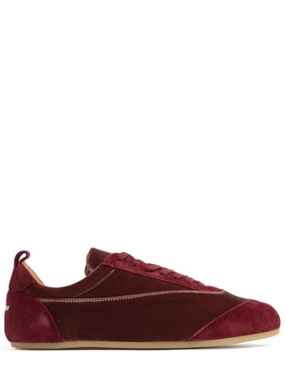 Jil Sander - Etage velvet low-top sneakers
