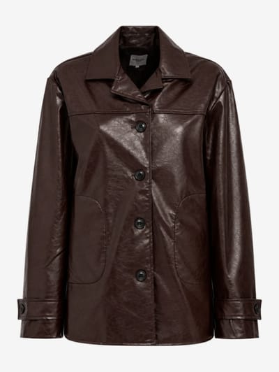LA PISCINE - Faux patent leather jacket