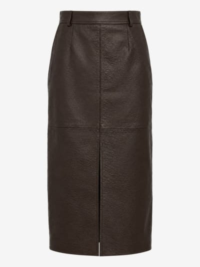 LUISA SPAGNOLI - Fidente leather skirt