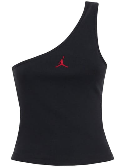 Jordan - One-shoulder ribbed jersey top