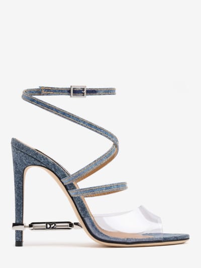 Dsquared2 - Frosted denim heeled sandals