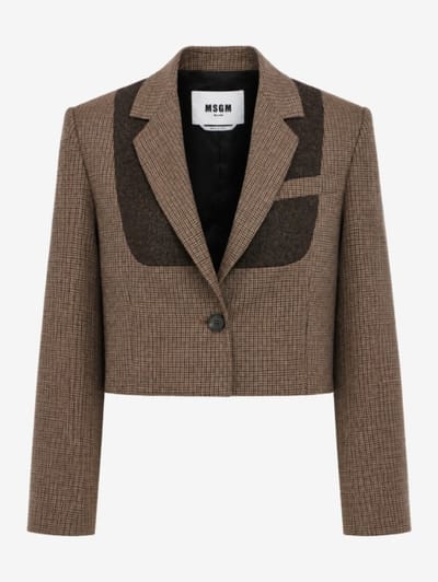 MSGM - Boxy bicolor jacket