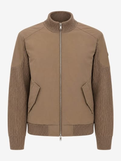 Moose Knuckles - Magnus hybrid wool knit jacket