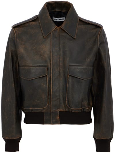 Jil Sander - Buffalo leather jacket