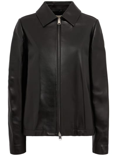 Khaite - Lambskin zip-up jacket