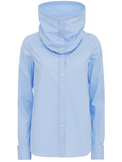 7 For All Mankind - High neck long sleeve shirt