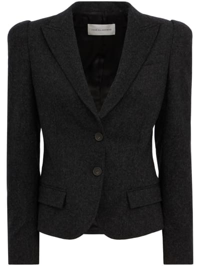 7 For All Mankind - Wool blazer with structured shoulders