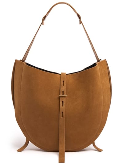 Minobossi - Liz suede shoulder bag