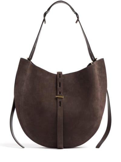 Minobossi - Liz suede shoulder bag