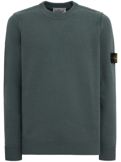 Stone Island - Cotton crewneck sweater with raised seams