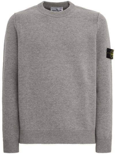 Stone Island - Cotton crewneck sweater with raised seams