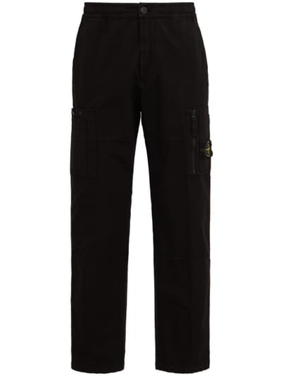 Stone Island - Cotton cargo pants with pockets