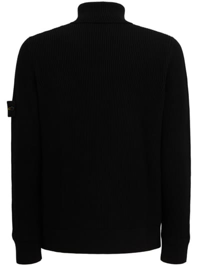 Stone Island - Ribbed cotton turtleneck sweater