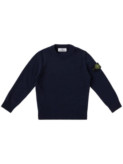 Stone Island Junior - Crewneck sweater with badge