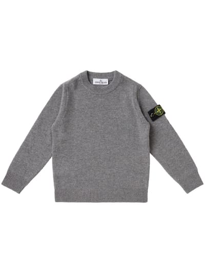 Stone Island Junior - Crewneck sweater with badge
