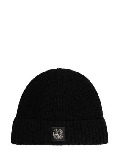 Stone Island - Ribbed knit beanie with cuff
