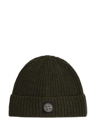 Stone Island - Ribbed knit beanie with cuff