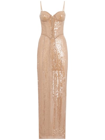 Giuseppe Di Morabito - Sequin corset long dress