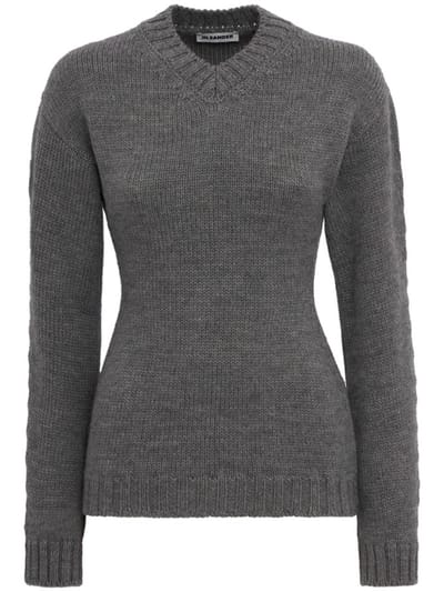Jil Sander - Wool V-neck sweater