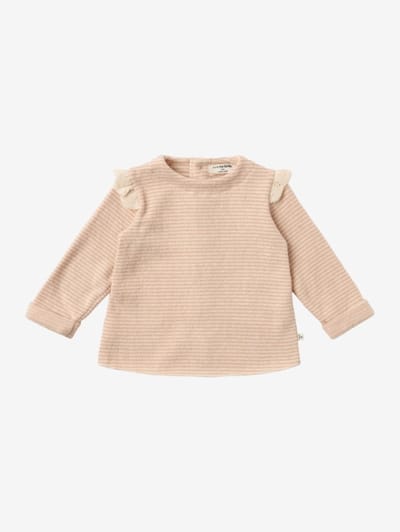 1 + IN THE FAMILY - Striped top with satin details