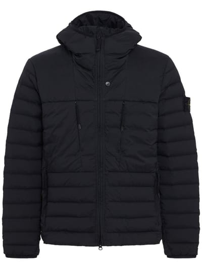 Stone Island - Nylon hooded down jacket