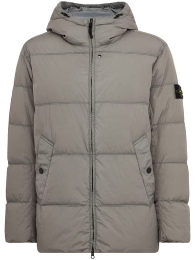 Stone Island - Hooded nylon down jacket