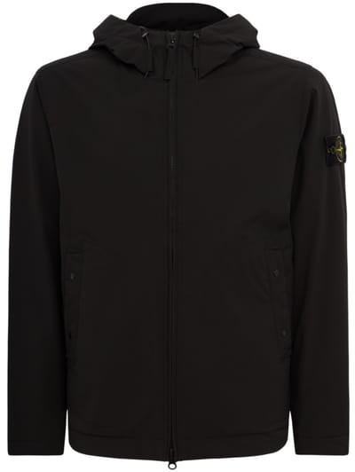 Stone Island - Nylon hooded short parka jacket