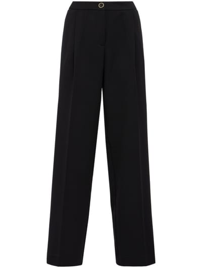 CRUNA - Pleated wide-leg regular fit pants