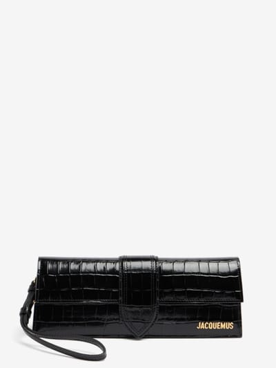 Jacquemus - La Pochette Bambino patent croco bag