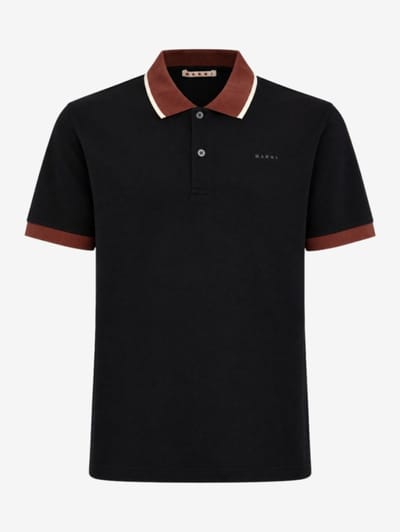 Marni - Cotton long-sleeve polo shirt