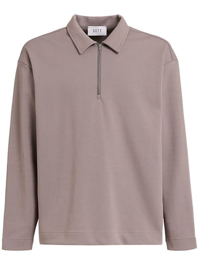 SOTF - Stretch cotton polo shirt with zip
