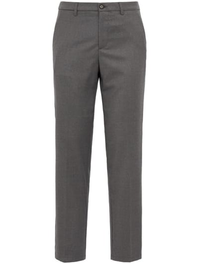 CRUNA - Flat front pants with flap pockets
