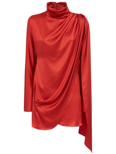 Giuseppe Di Morabito - Draped silk short dress